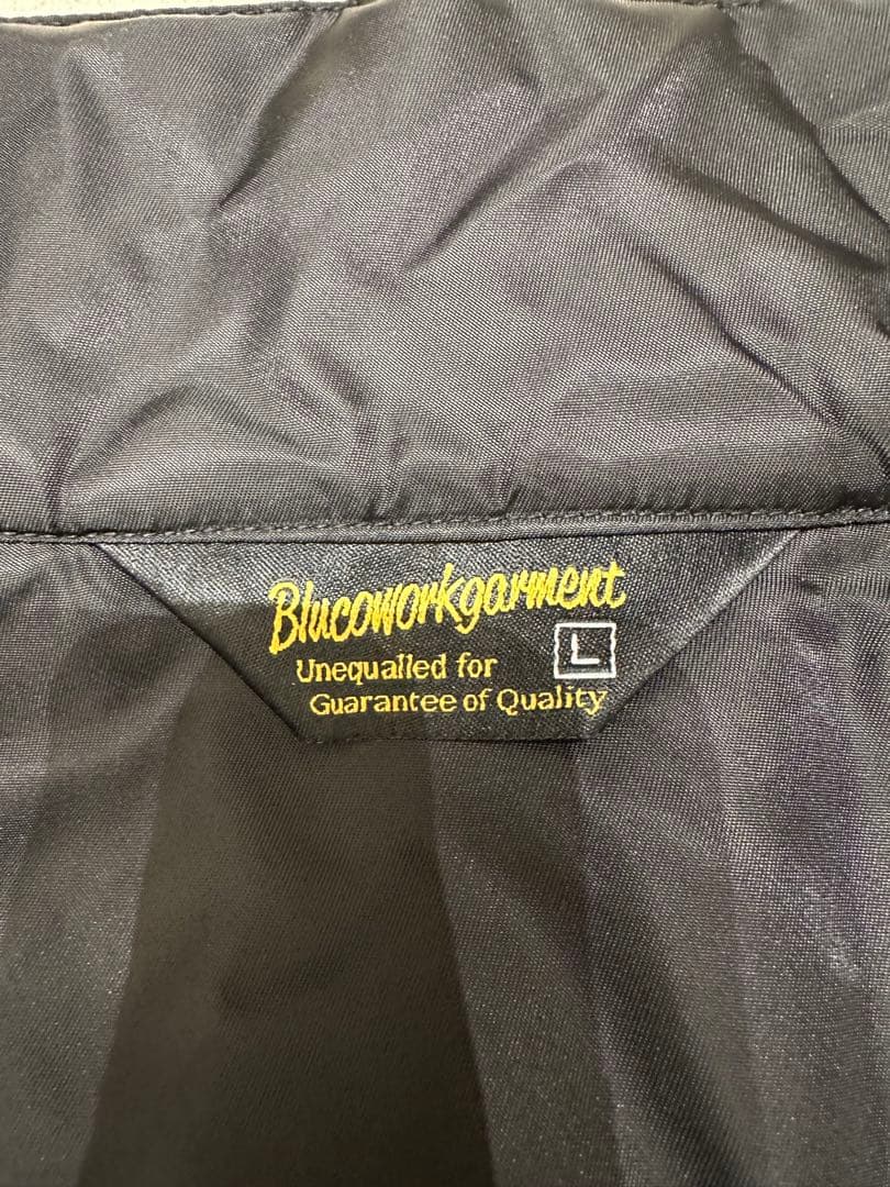Bluco Work Garment ボアコーチ黒 Lサイズ