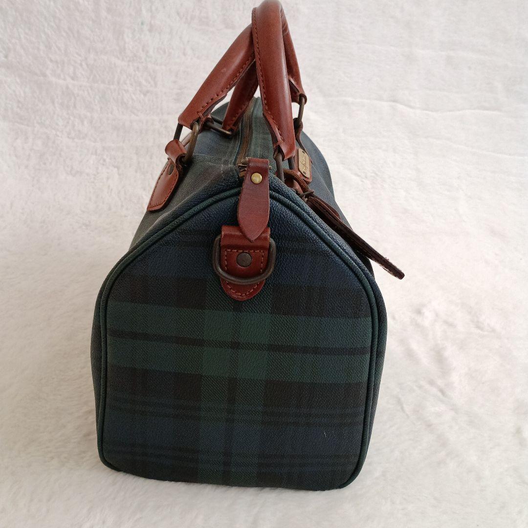 90S ポロラルフローレン ミニボストンバッグ チェック PVC