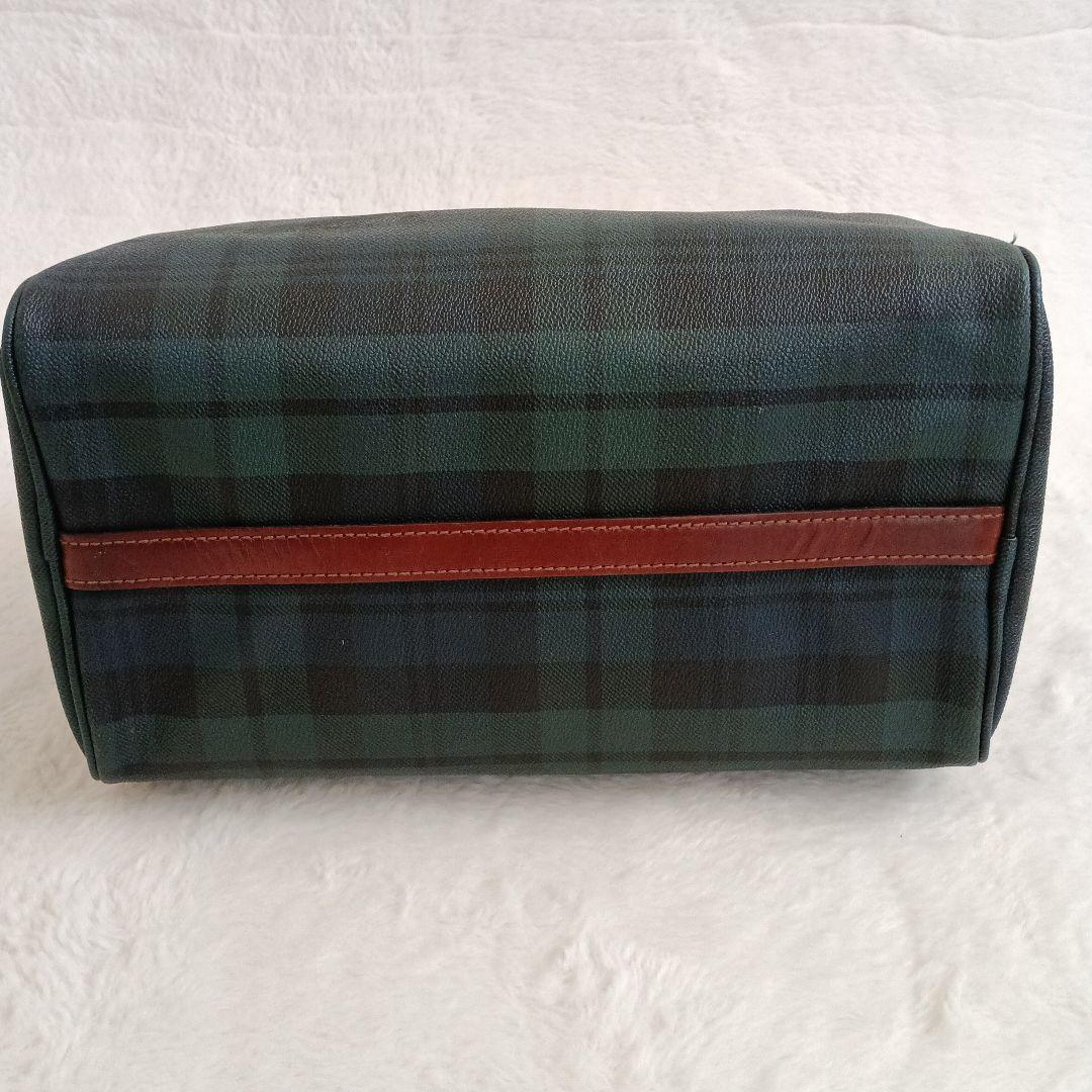 90S ポロラルフローレン ミニボストンバッグ チェック PVC