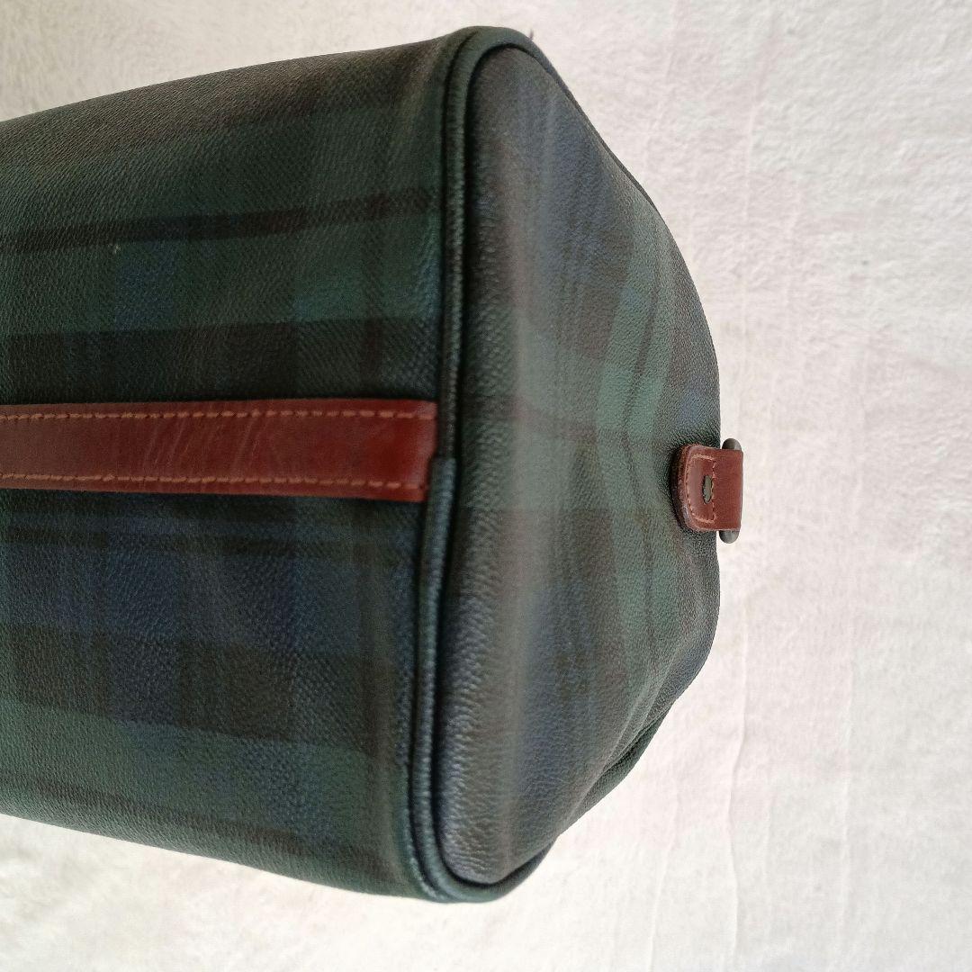 90S ポロラルフローレン ミニボストンバッグ チェック PVC