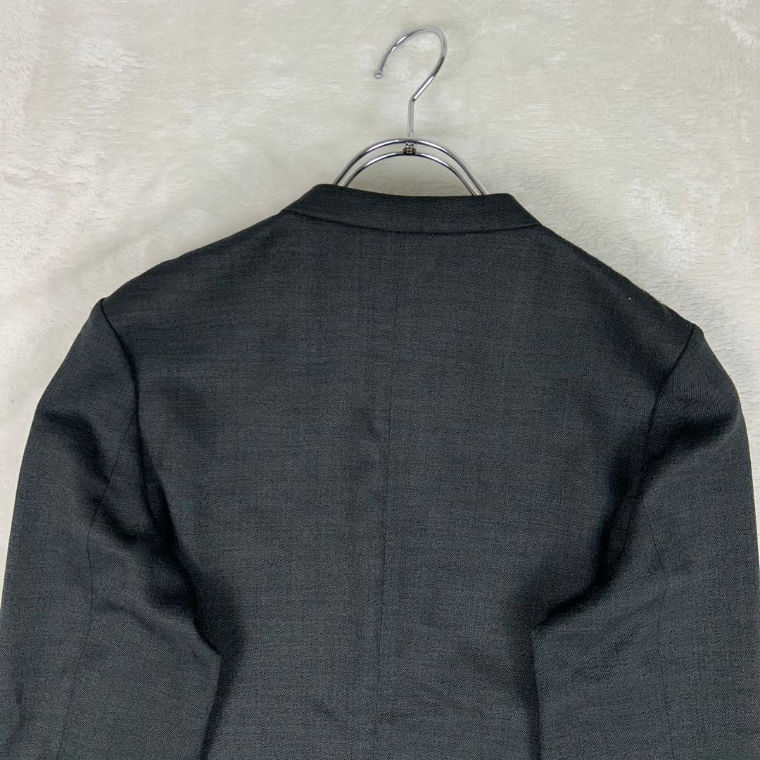 美品✩ユナイテッドアローズ ノーカラーパンツスーツセットアップ ストレッチ 洗濯