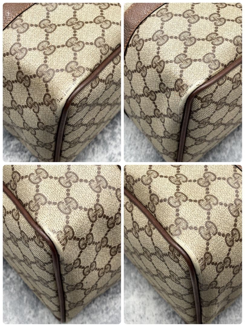 ✨美品✨GUCCI シェリーライン GG ボストンバッグ ハンド レザー ロゴ