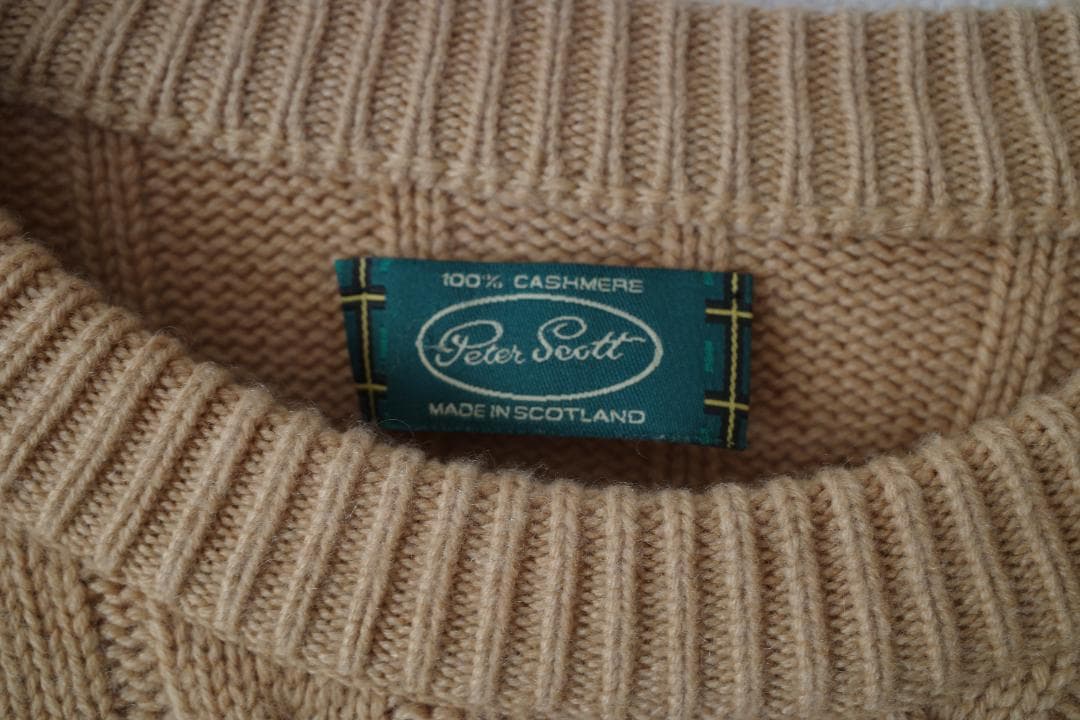 Peter Scott 100% カシミヤニットセーター スコットランド