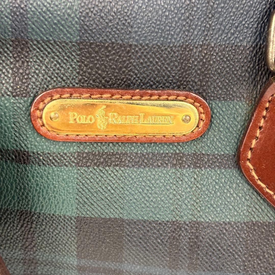 希少✨Polo Ralph Lauren ミニボストンバッグ タータンチェック