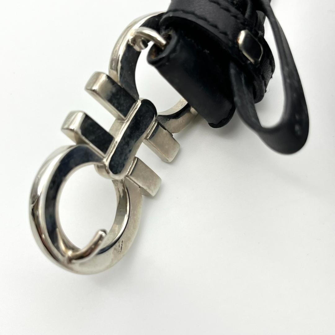 フェラガモ ベルト レディース ダブルガンチーニ レザー 本革 ブラック