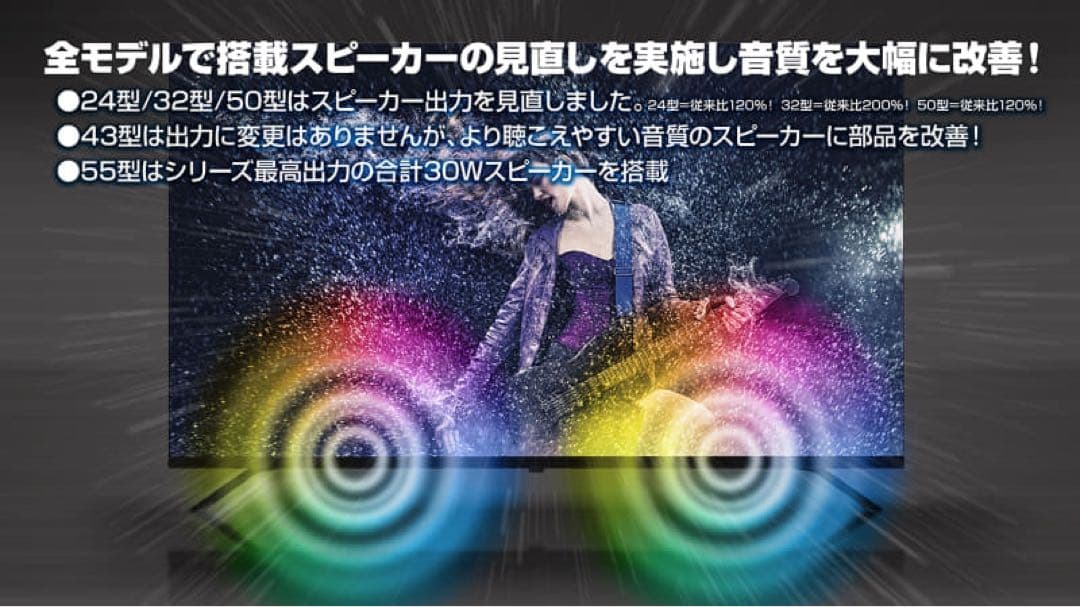 55型　チューナーレステレビ TL-5501QUHD 4K QLED液晶