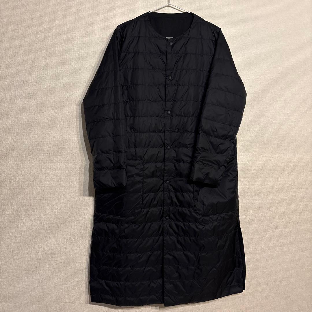 プランテーション ライトリバーダウンコート 黒 リバーシブル M