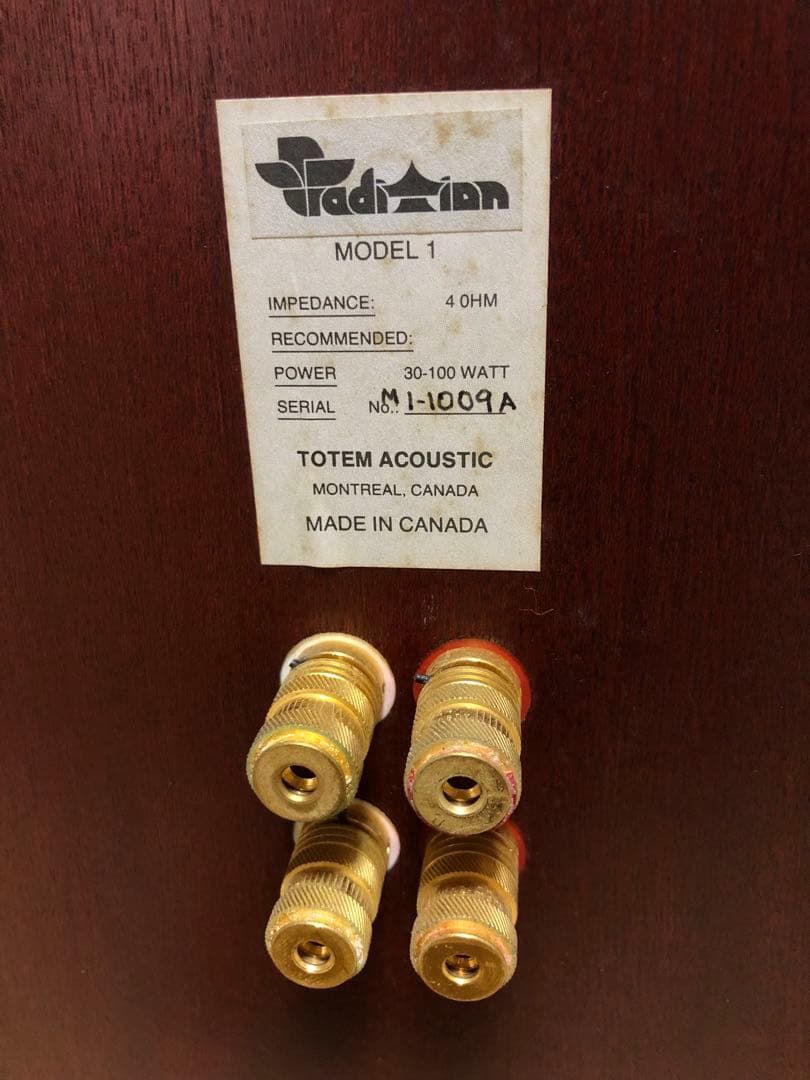 TOTEM ACOUSTIC MODEL1 スピーカー