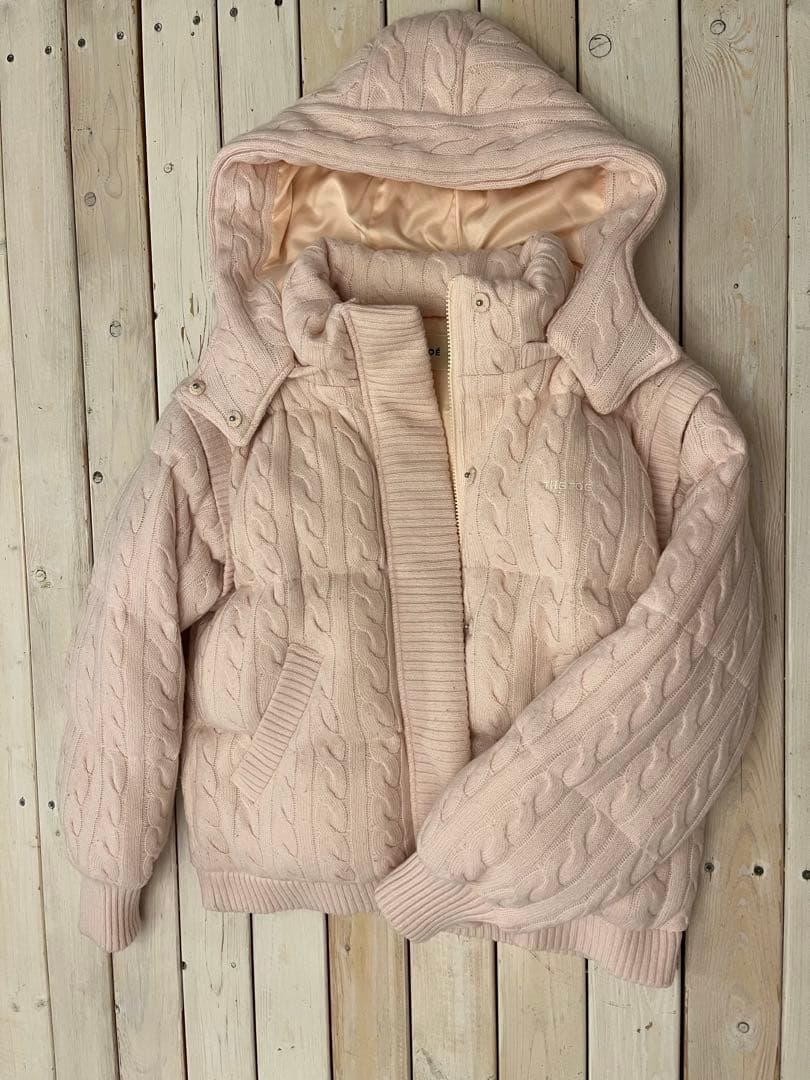 ジャケット・アウター thetoe Shard Knit Down White