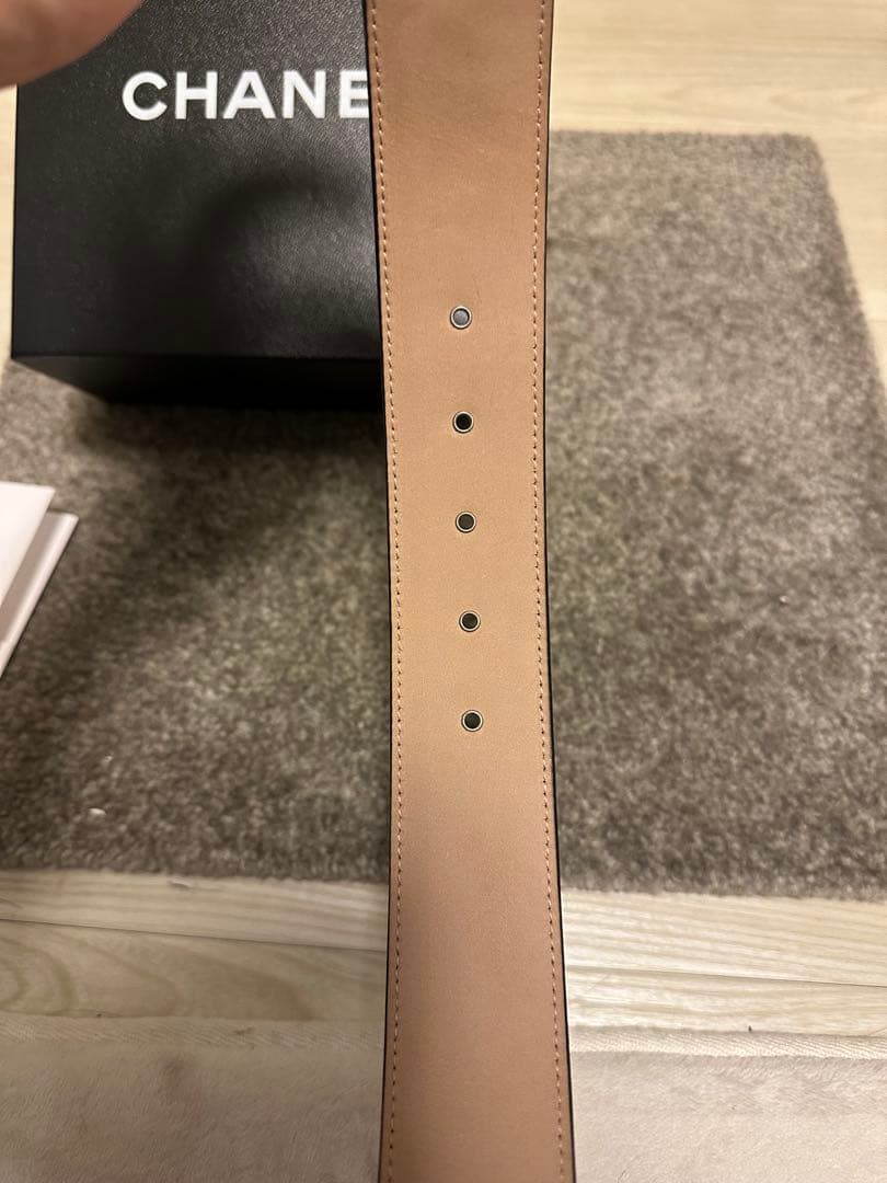 【ほぼ未使用】シャネル ココマーク ベルト カメリア NO.5香水瓶 85/34