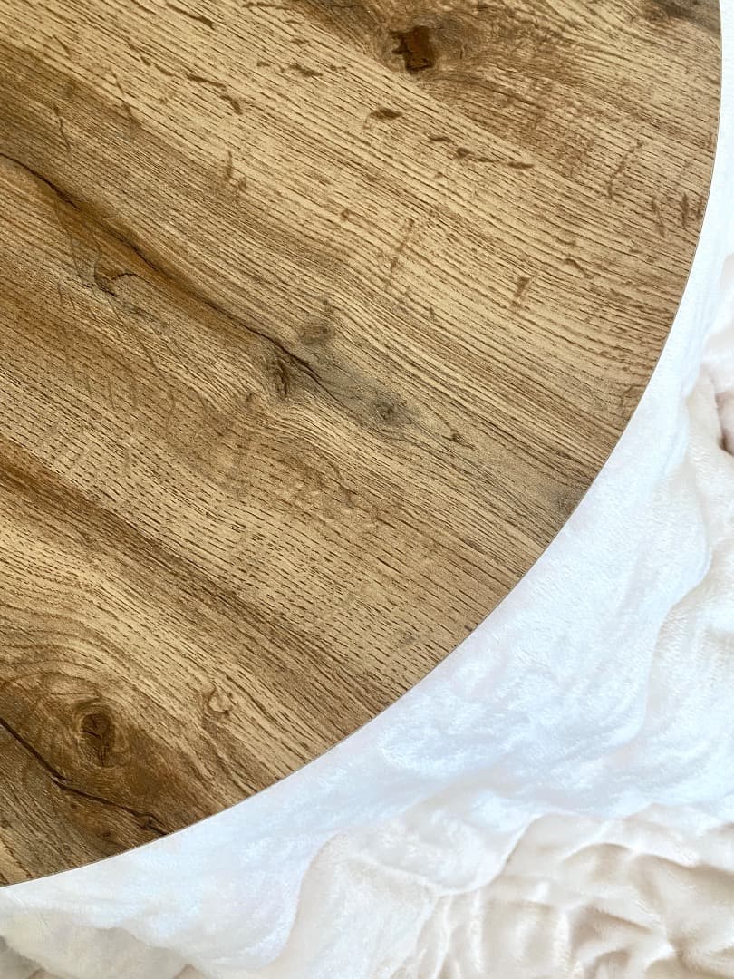 折りたたみ 丸型 こたつ＆布団セット・ナチュラル色 小さめ68cm