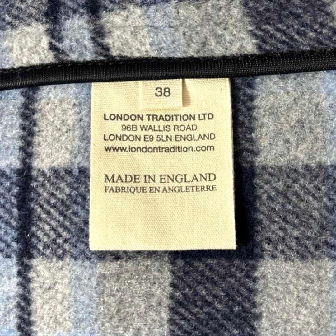 美品 ✨ 現行タグ LONDON TRADITION 英国製 ダッフルコート 紺