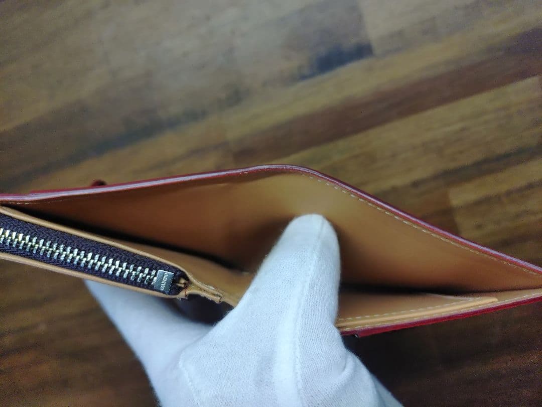 今*田様 売り切ります！GANZO コードバン Lファスナー 二つ折り 財布 ヘ