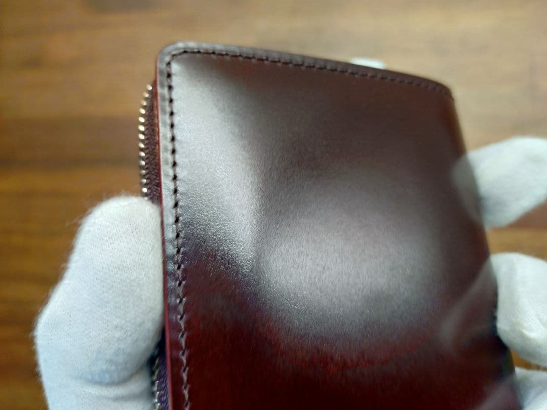 今*田様 売り切ります！GANZO コードバン Lファスナー 二つ折り 財布 ヘ