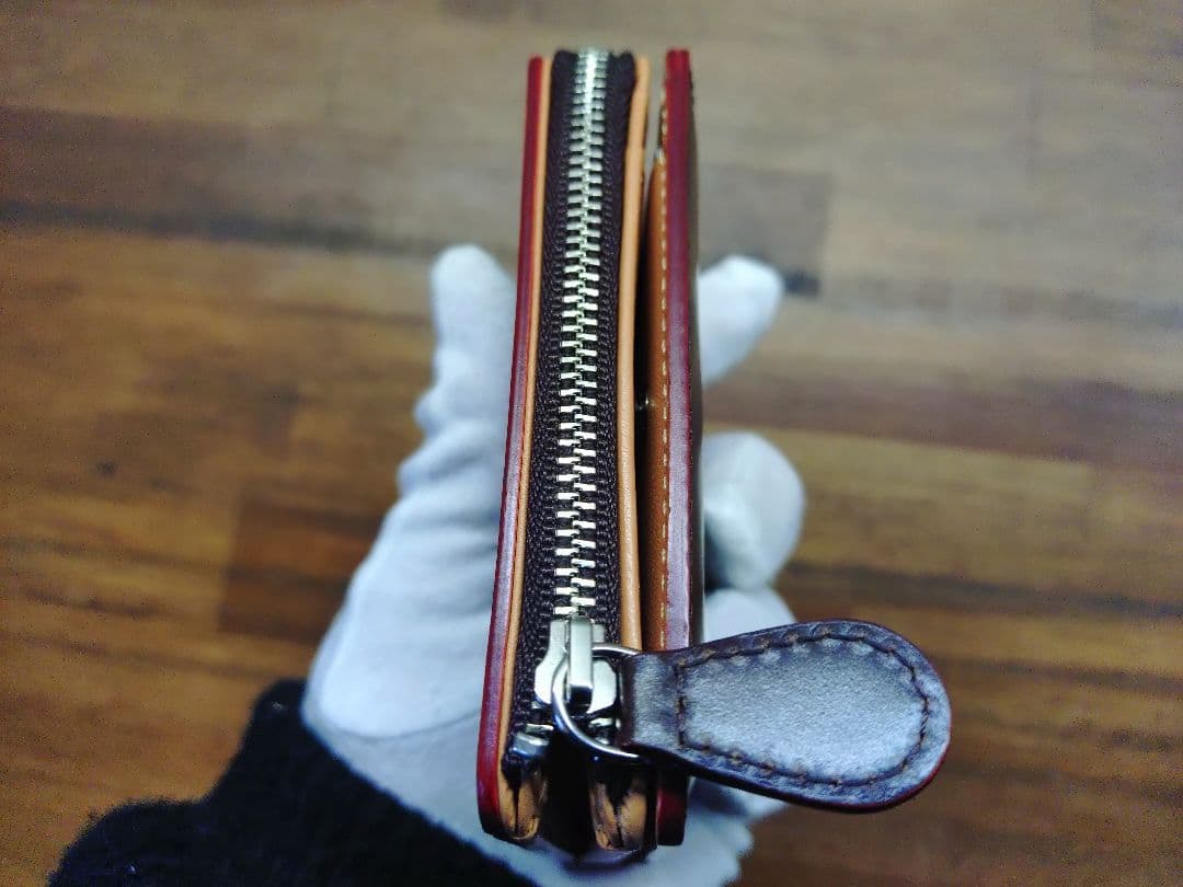 今*田様 売り切ります！GANZO コードバン Lファスナー 二つ折り 財布 ヘ