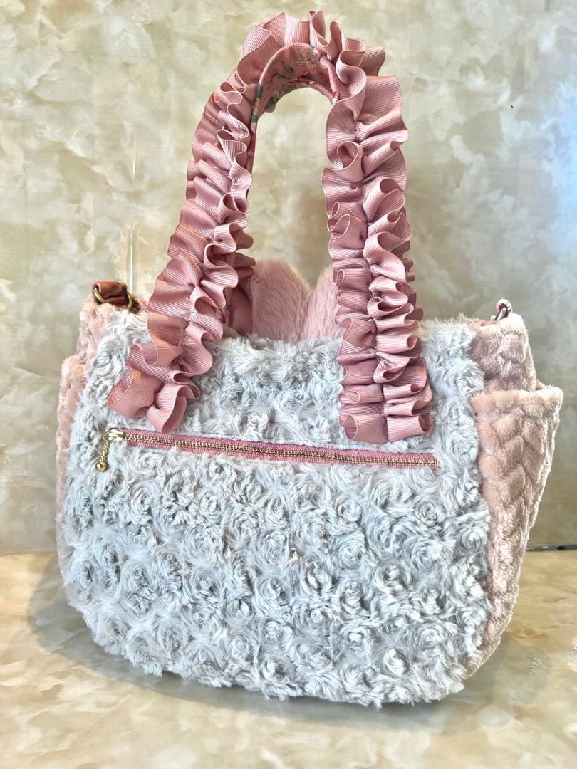 あ*き様 コヤンイサムチョン　ショルダー付きサイドポケットファーバッグ　サバ猫ち