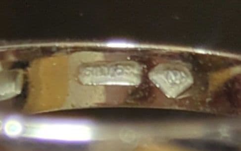 オパールリング シルバー製　11号