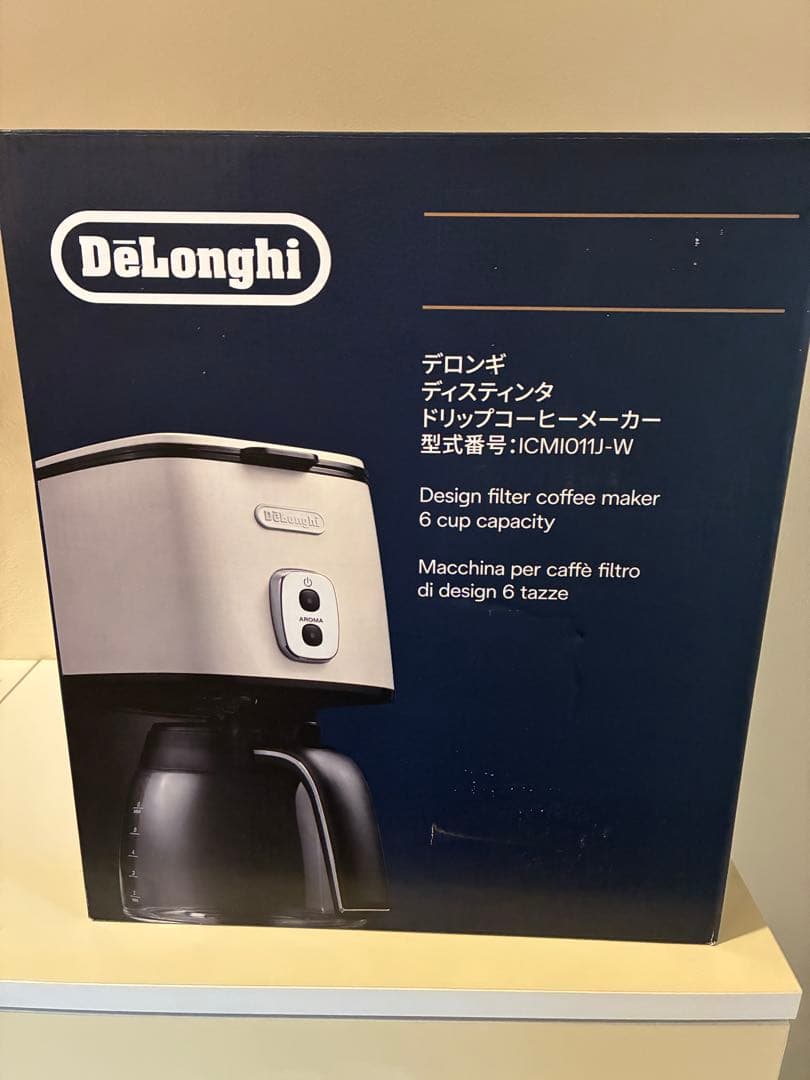 【極美品】DeLonghi ドリップコーヒーメーカー ICM1011-W