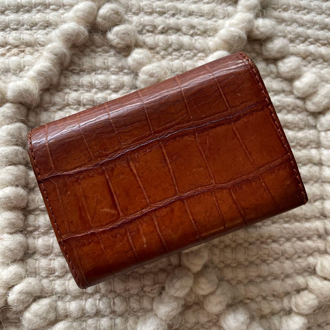 ✴︎SALE✴︎【Felisi】フェリージ カードケース 型押しクロコダイル