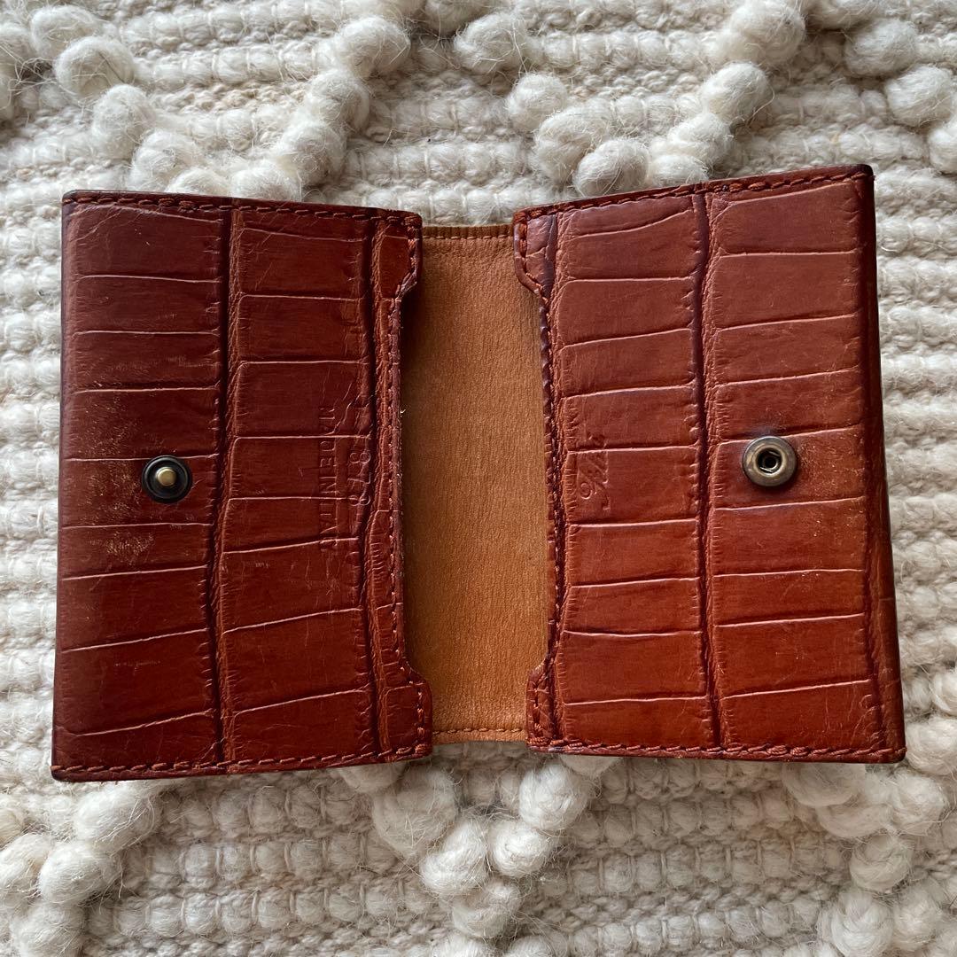 ✴︎SALE✴︎【Felisi】フェリージ カードケース 型押しクロコダイル