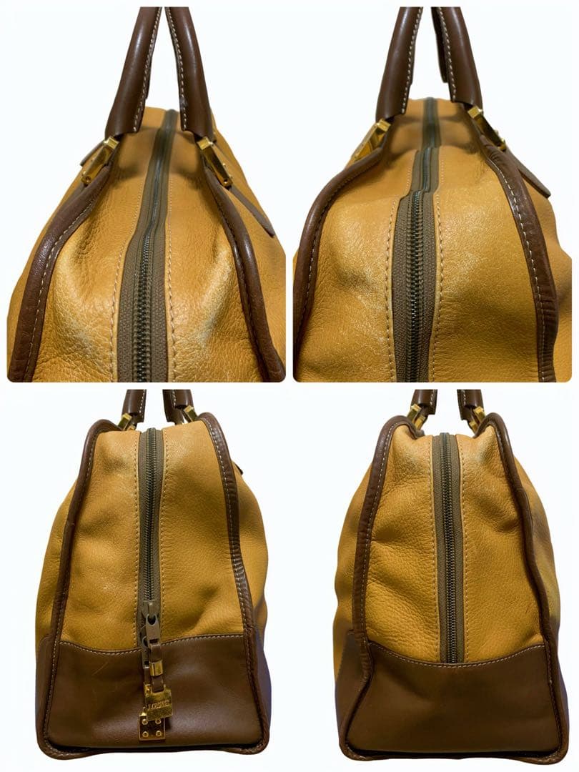 ロエベ LOEWE アマソナ 40ボストンバッグ ア ナグラム　ハンド　レザー