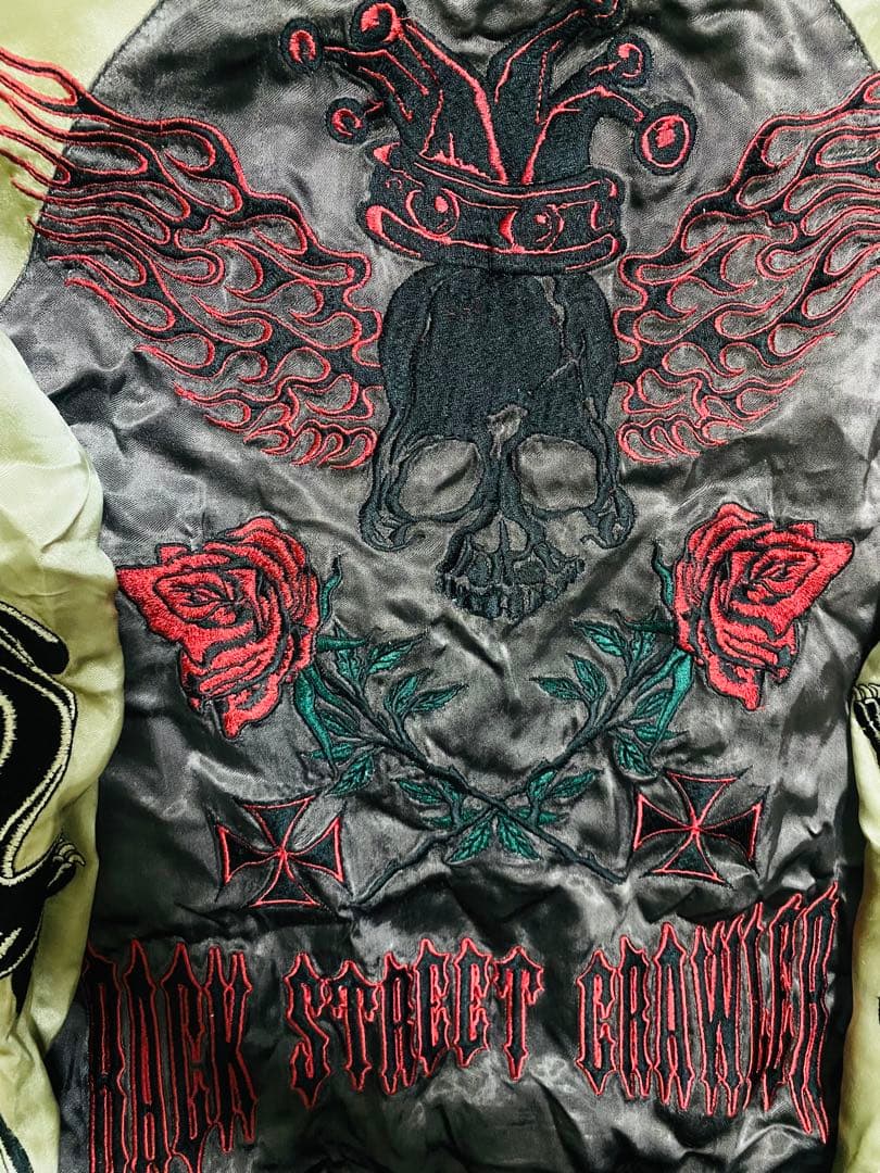 2面用 スカル Back Street Crawler 日本限定 スカジャン