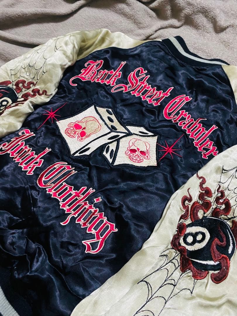 2面用 スカル Back Street Crawler 日本限定 スカジャン