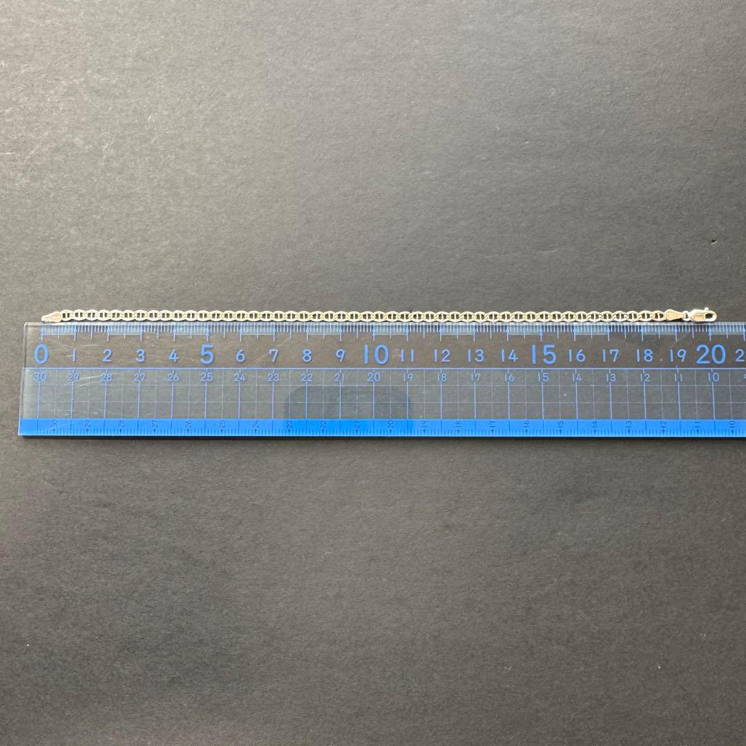 【20㎝ イタリア製】ヴィンテージ アンカーチェーンブレスレット