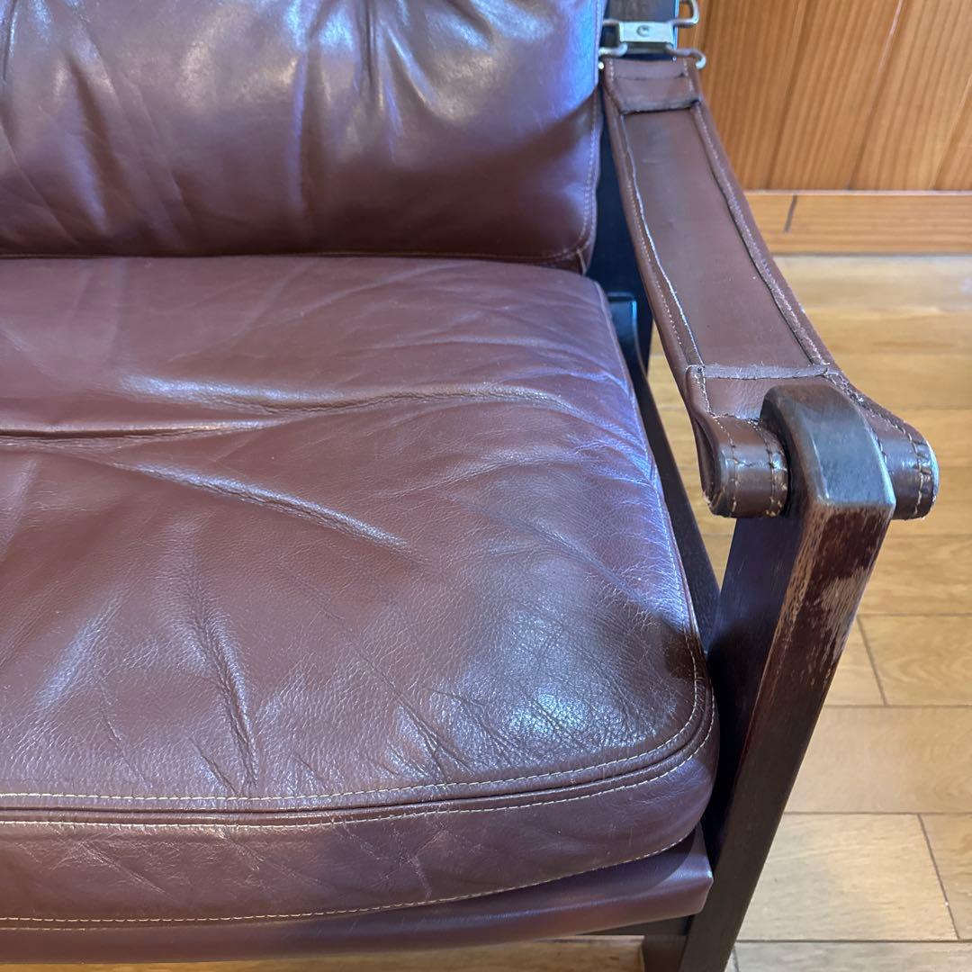 カンディハウス HOCK社 シャーフ 1人掛けソファ　マホガニー/本革　北欧