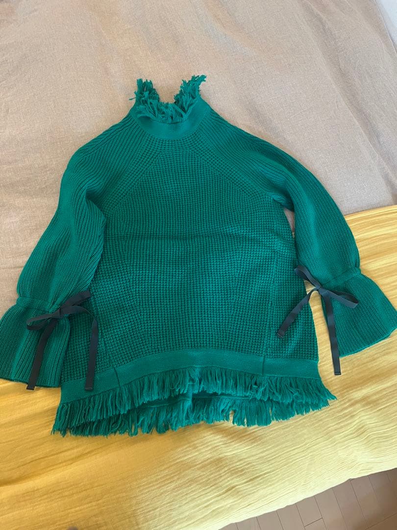 sacai フリンジニット