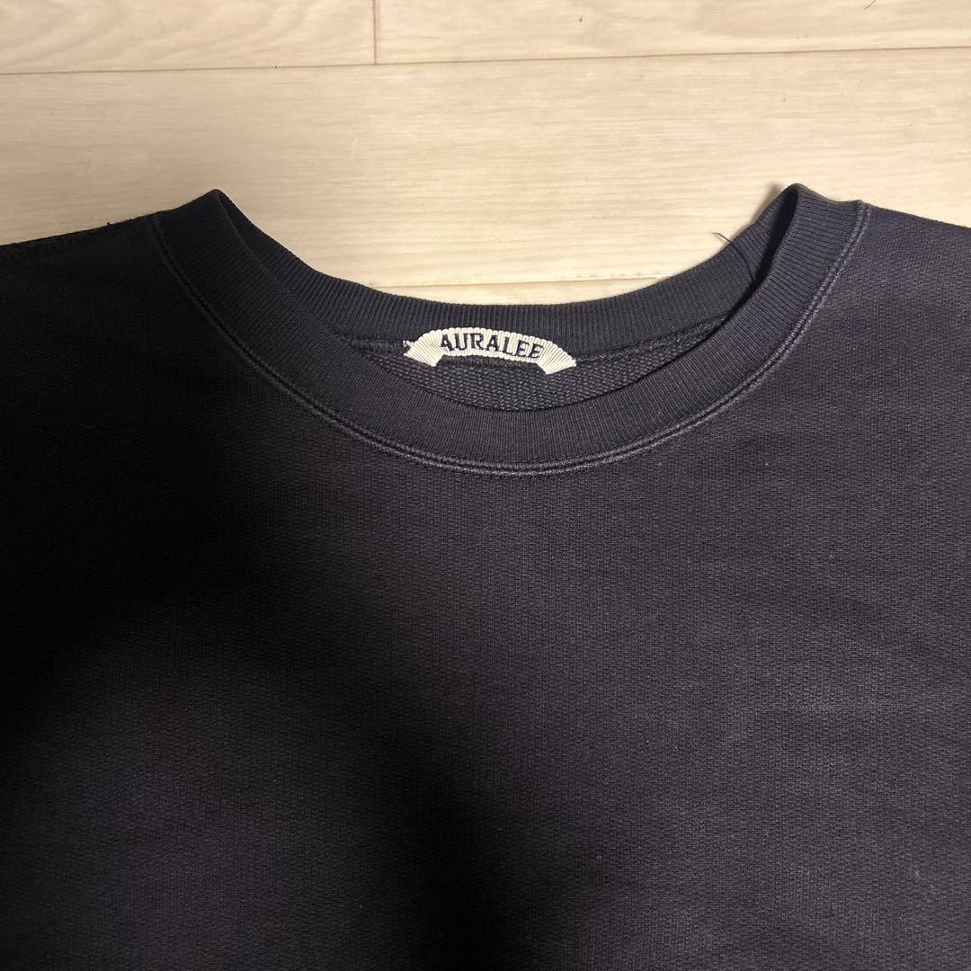 AURALEE ブラック スウェット トレーナー サイズ5