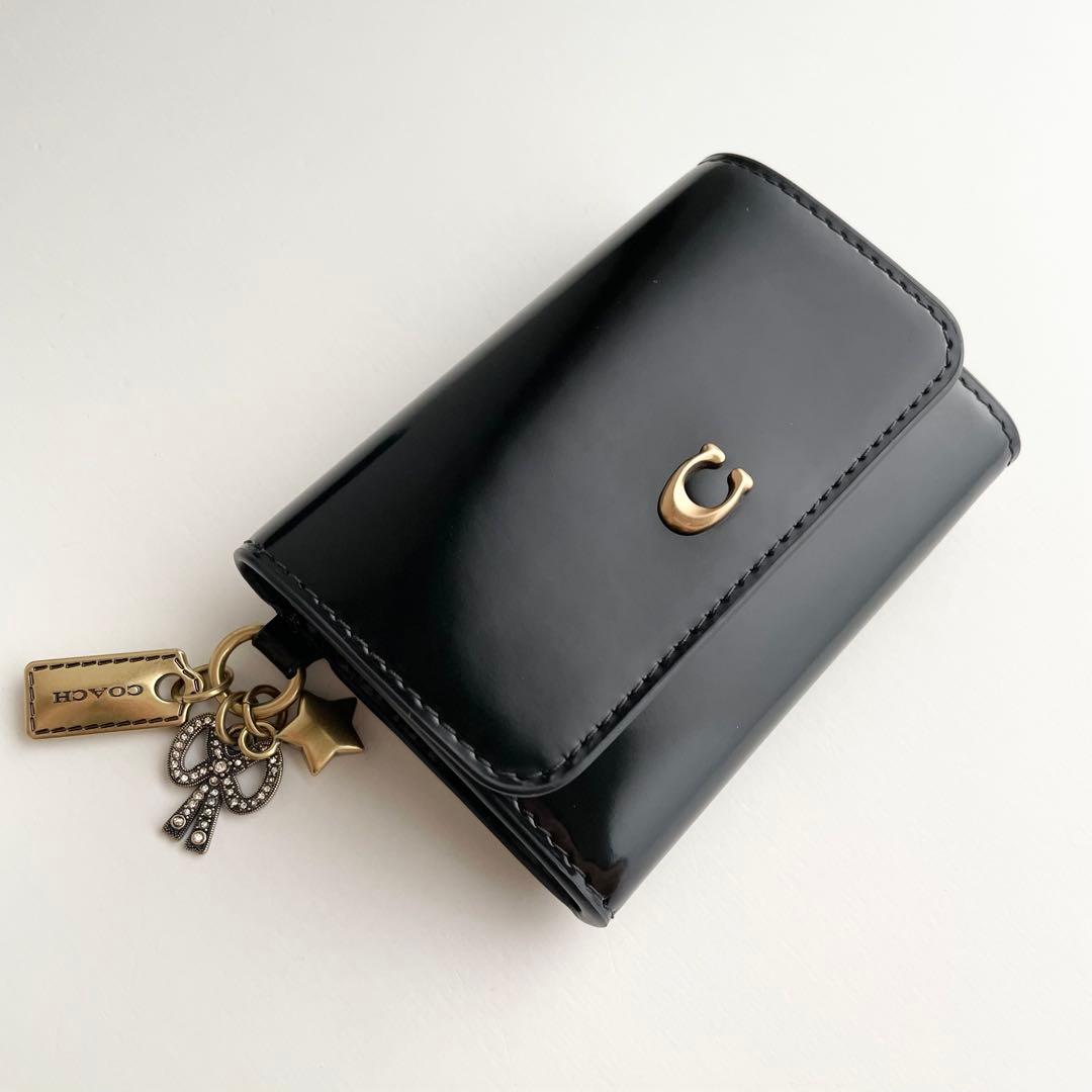 コーチ COACH エッセンシャル カードケース チャーム レザー 新品