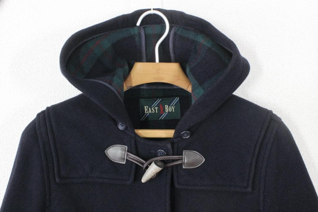 くんくん  72【美品】イーストボーイ ダッフルコート 9 ネイビー 紺