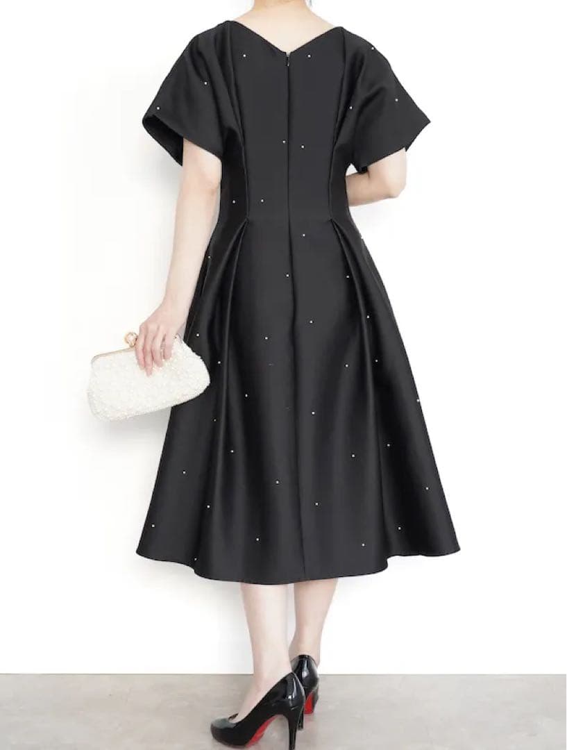 ★R様★CELFORD（セルフォード） パールドットドレス　ブラック　黒　36