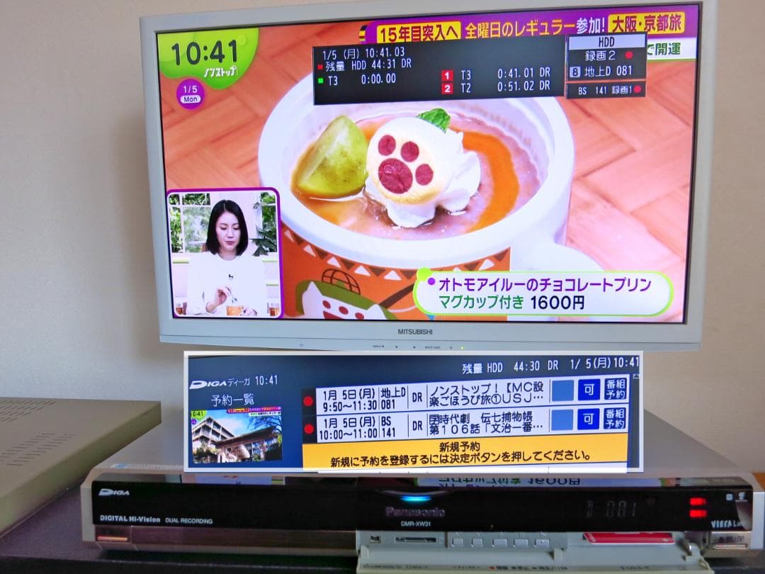 Panasonic HDD内蔵W録画DVDレコーダー DMR-XW31