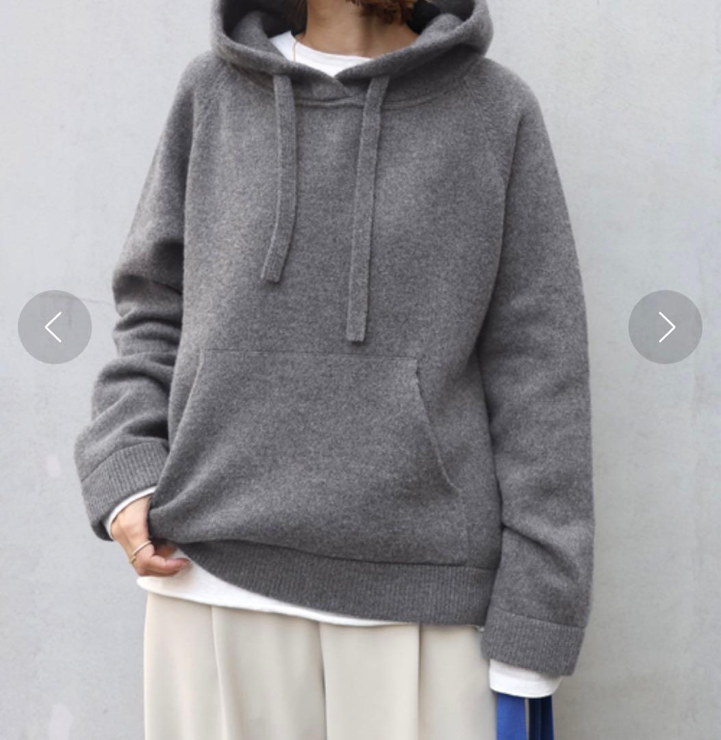 ドゥーズィエムクラス　23AW Knitted フーディー　ニット　パーカー