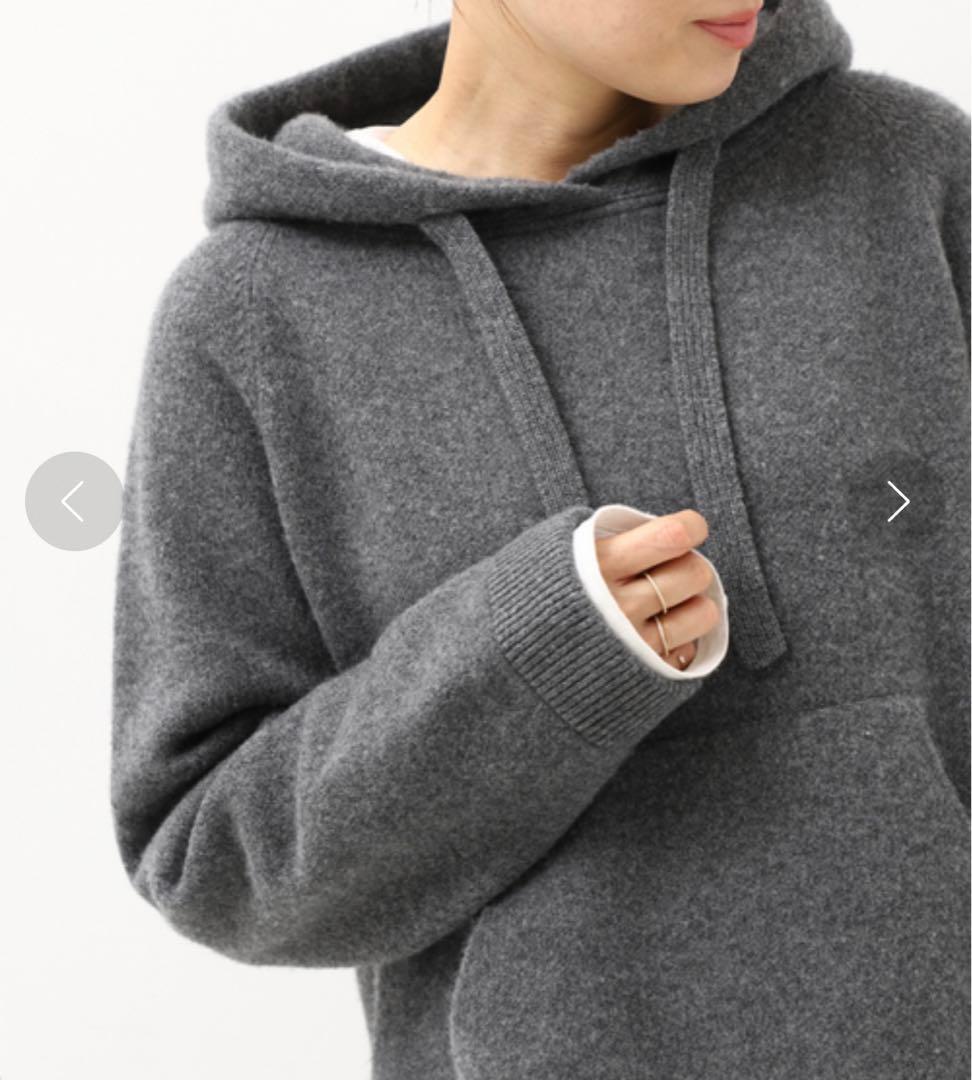 ドゥーズィエムクラス　23AW Knitted フーディー　ニット　パーカー