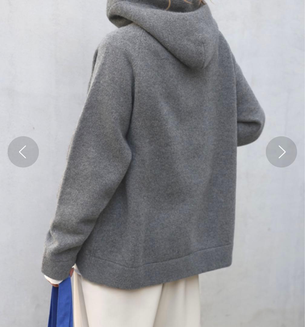 ドゥーズィエムクラス　23AW Knitted フーディー　ニット　パーカー