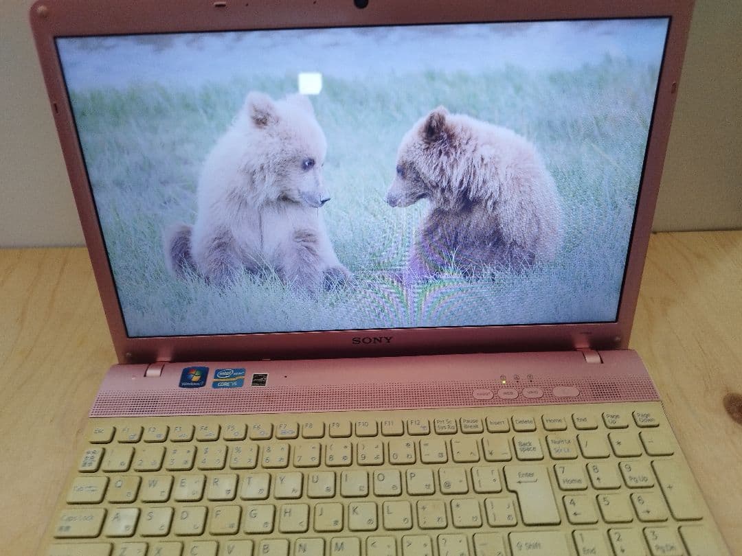 値下げ　ジャンク 256GB i5 人気VAIO ピンク カメラ付！Win10