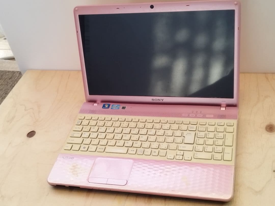 値下げ　ジャンク 256GB i5 人気VAIO ピンク カメラ付！Win10
