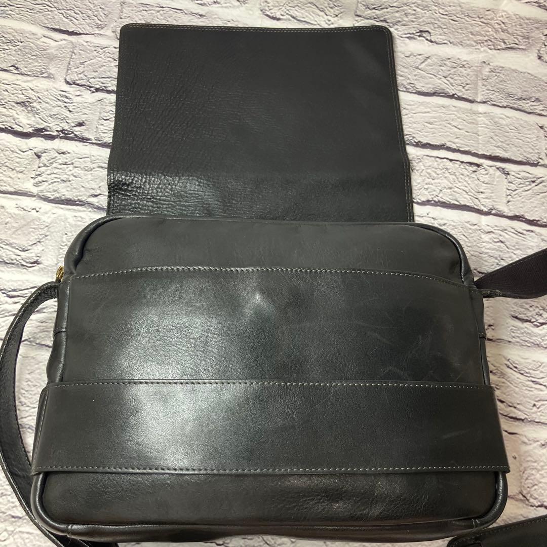 美品 ツチヤカバン 土屋鞄 トーンオイルヌメ 本革 A4 メッセンジャーバッグ