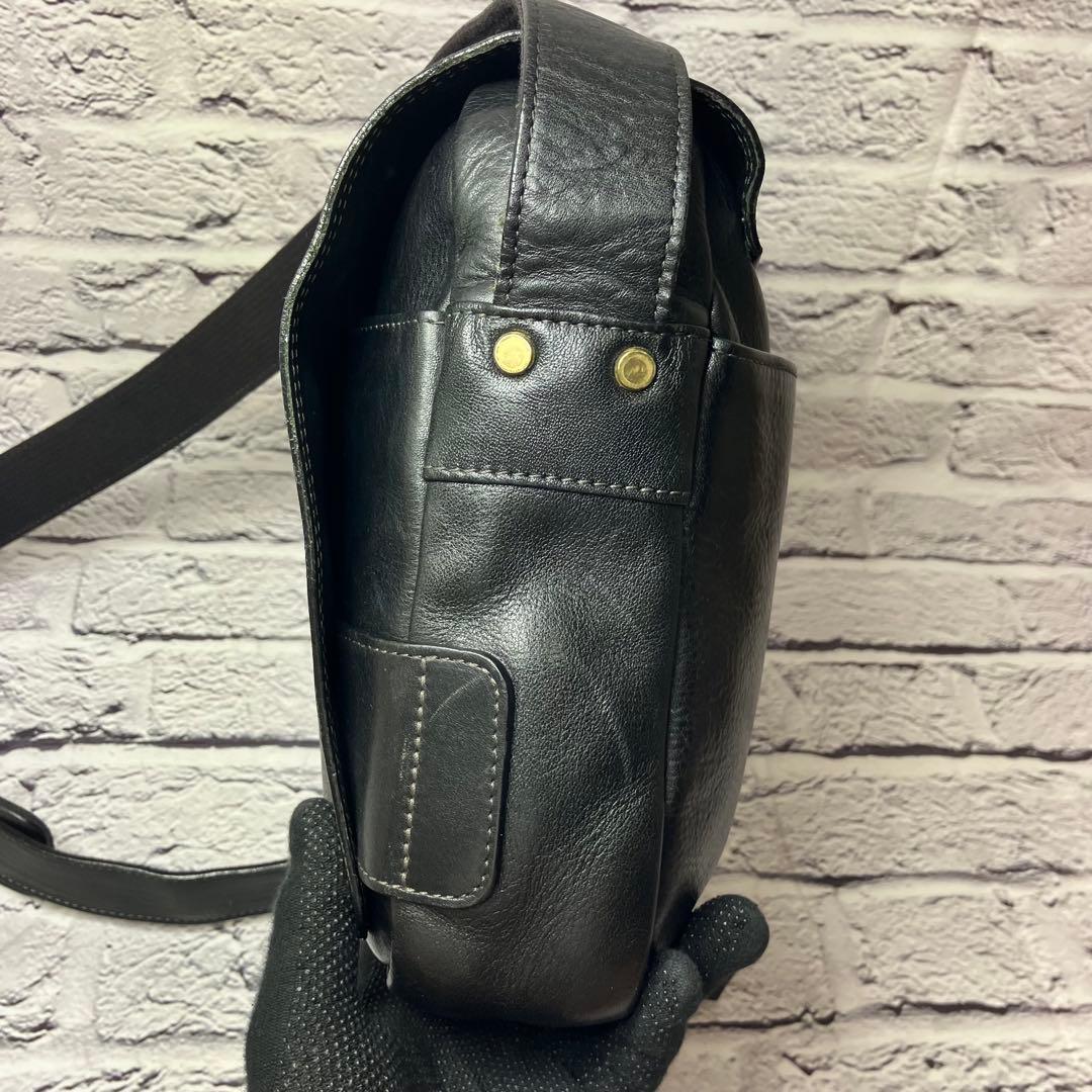 美品 ツチヤカバン 土屋鞄 トーンオイルヌメ 本革 A4 メッセンジャーバッグ