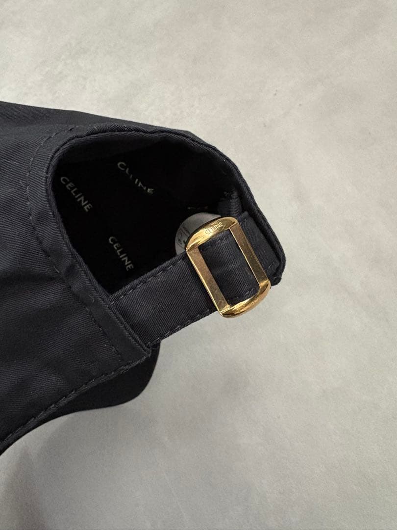 CELINE ブラック ベースボールキャップ M