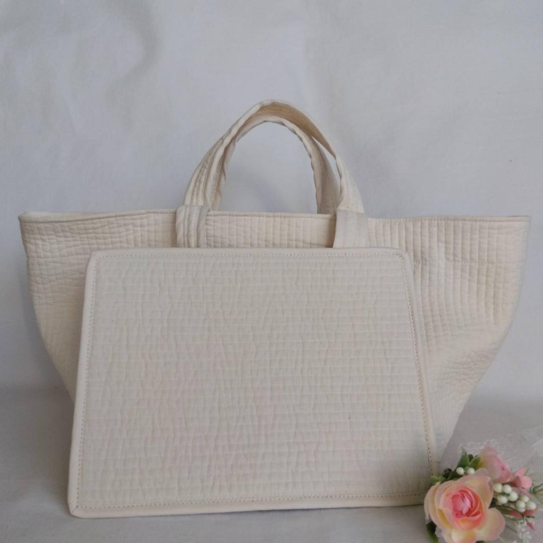 底板ヌビ マグネット☆トートバッグWハンドル☆ ダークグレー ヌビバッグ