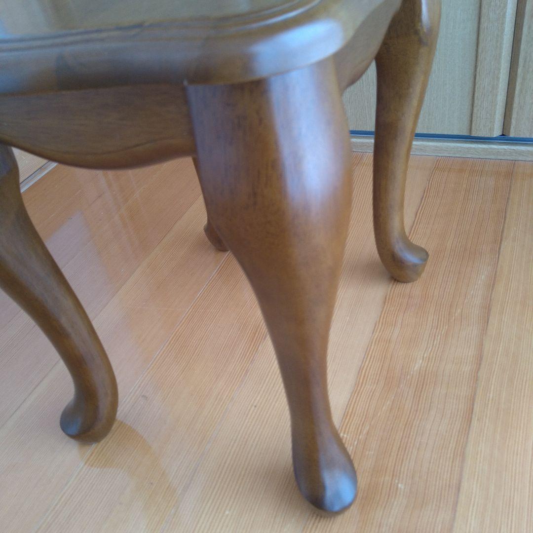 木製ブラウン　スツール 　長角形　サイドテーブル