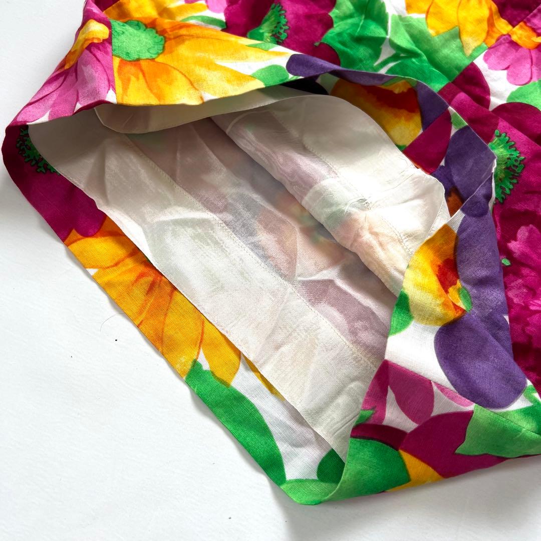 celine セリーヌ　花柄　ボタニカル　セットアップ　ベスト　スカート　レア