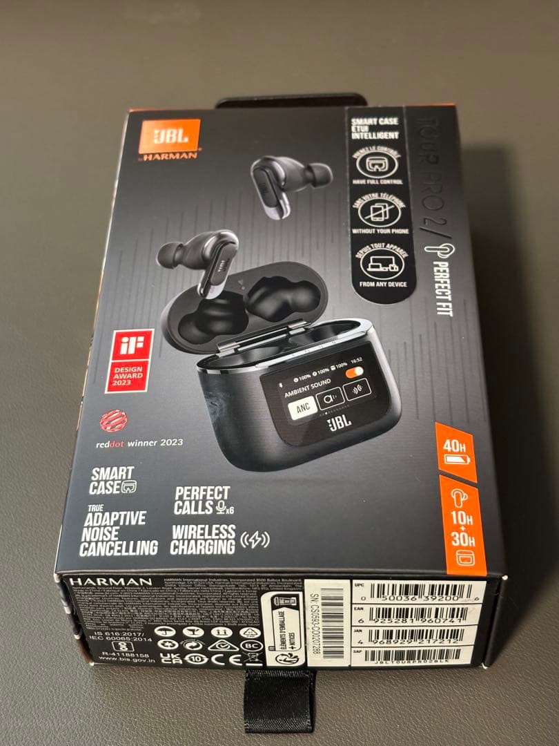JBL TOUR PRO2 [本体•ケース•充電器•イヤーピース•箱]