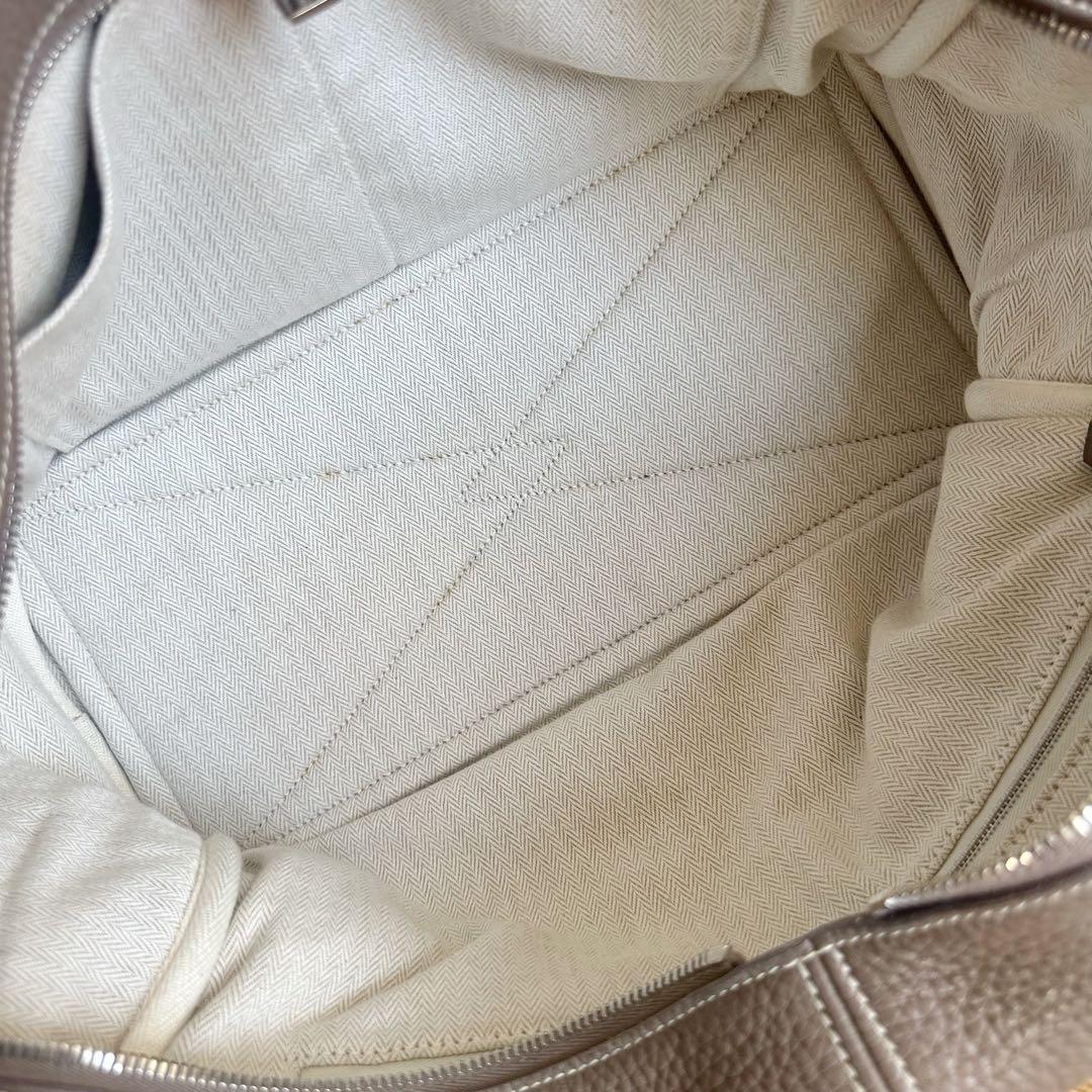 HERMES エルメス ヴィクトリア35 エトゥープ ボストンバッグ