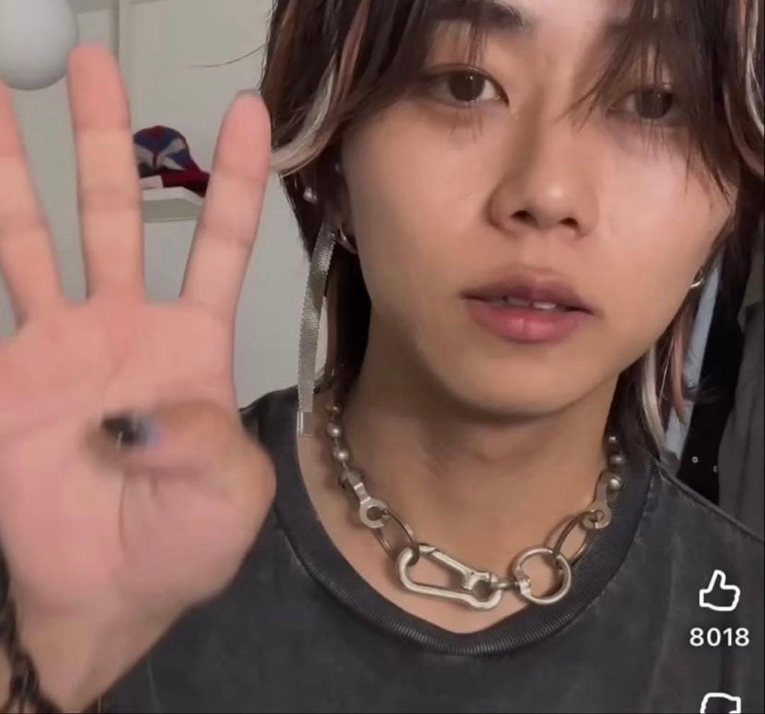 【takato着用】MARTINE ALI　シルバーボールチェーンネックレス