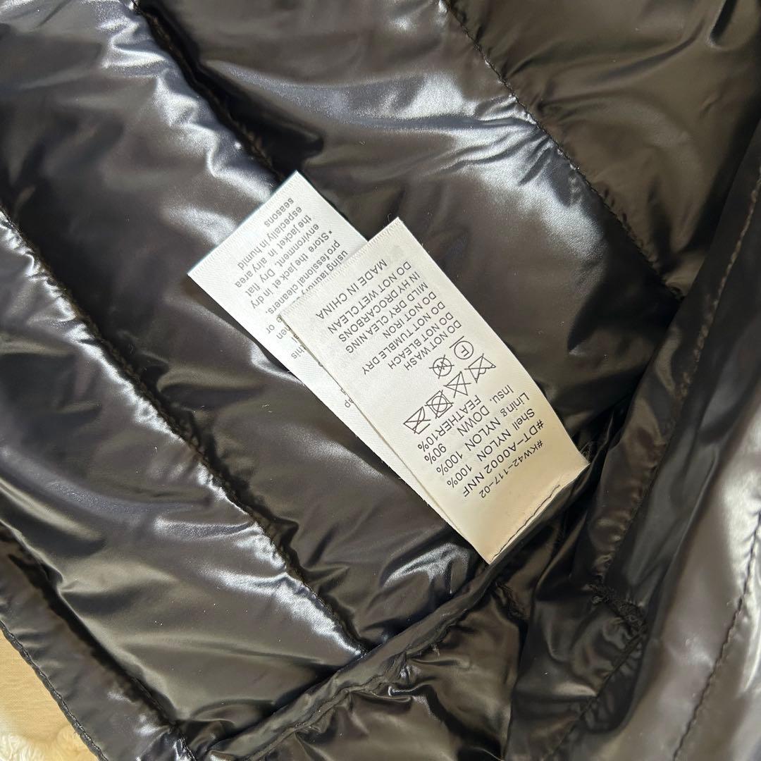 DANTON/ダントン　インナーダウン クルーネックダウンジャケット 黒　L